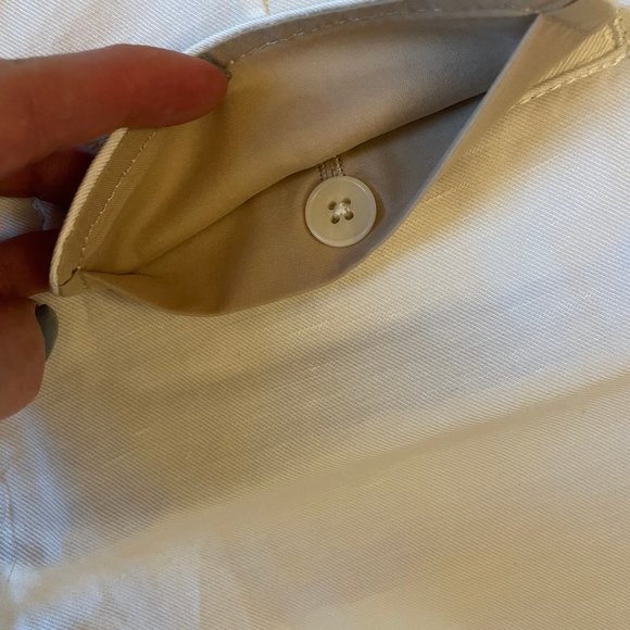 Vince NWT Front Pleat Shorts in Off-White Size 8 - Picture 5 of 8